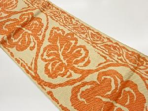 唐草模様織出し名古屋帯